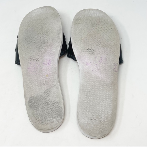 JACK ROGERS Black Patent SANIBEL Slide Sandals - Picture 7 of 7